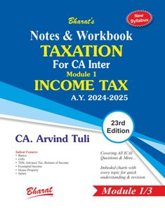 Notes & Workbook TAXATION  For CA Inter Module 1 INCOME TAX